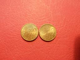 Lot of 2, Germany 10 Cent, 2002 F and D