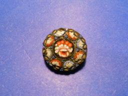 Vintage Mosaic Tile Brooch, Italy