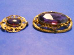 Lot of 2 Vintage Brooches