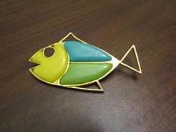 Vintage Fish Brooch