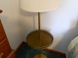 Vintage Floor Lamp with shelf attached