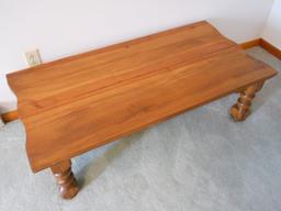 Vintage Hardwood Coffee Table