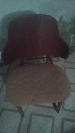 Vintage Wood, upholstered Chair