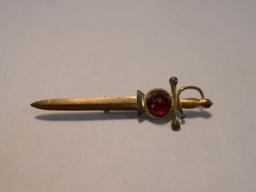 Vintage Sword Brooch