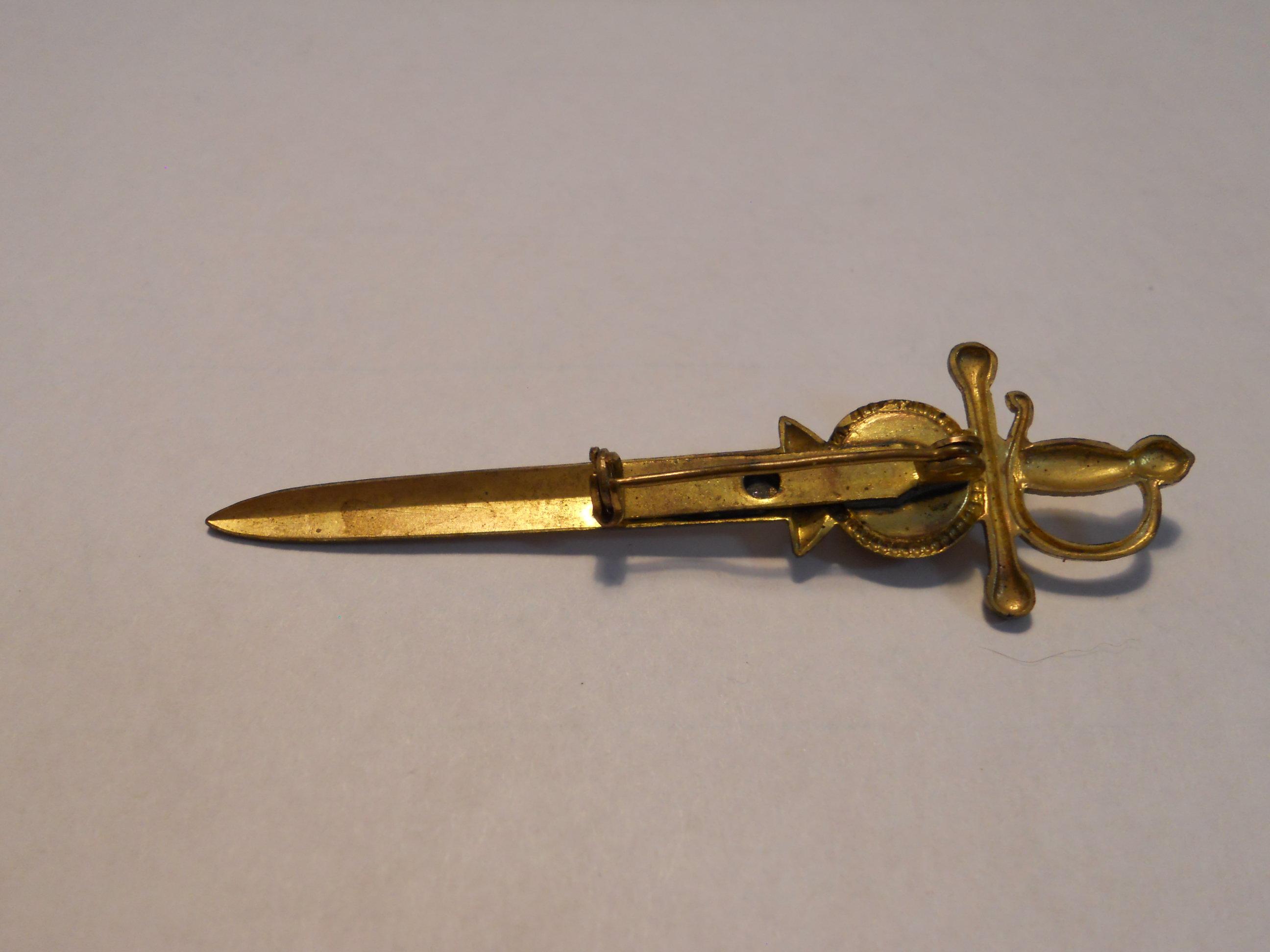 Vintage Sword Brooch