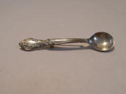 Vintage Sterling Spoon Brooch