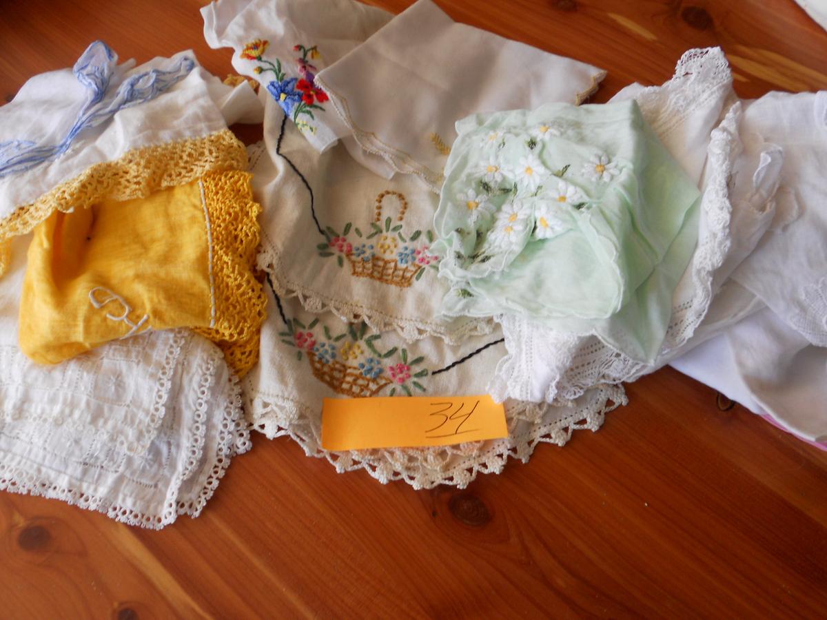 Vintage Doileys and Handkerchiefs