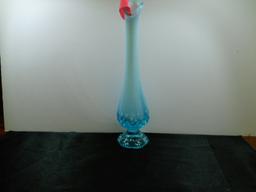 Vintage Fenton Vase, Lite Blue