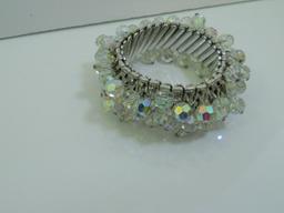 Vintage Rhinestone Beaded Bracelet