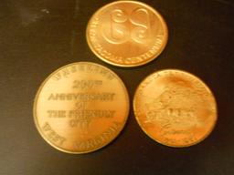 Lot of 3 Commemorative Coins