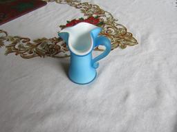 Vintage Hand Made Blue and White Vase