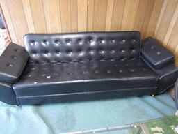 7 ft Black Couch