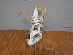 Fairy with Flowers Décor, 14" Tall