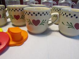 Lot of 11 Drinking Cups, including Stoneware