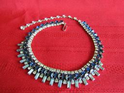 Vintage Sapphire and Blue Topaz Necklace