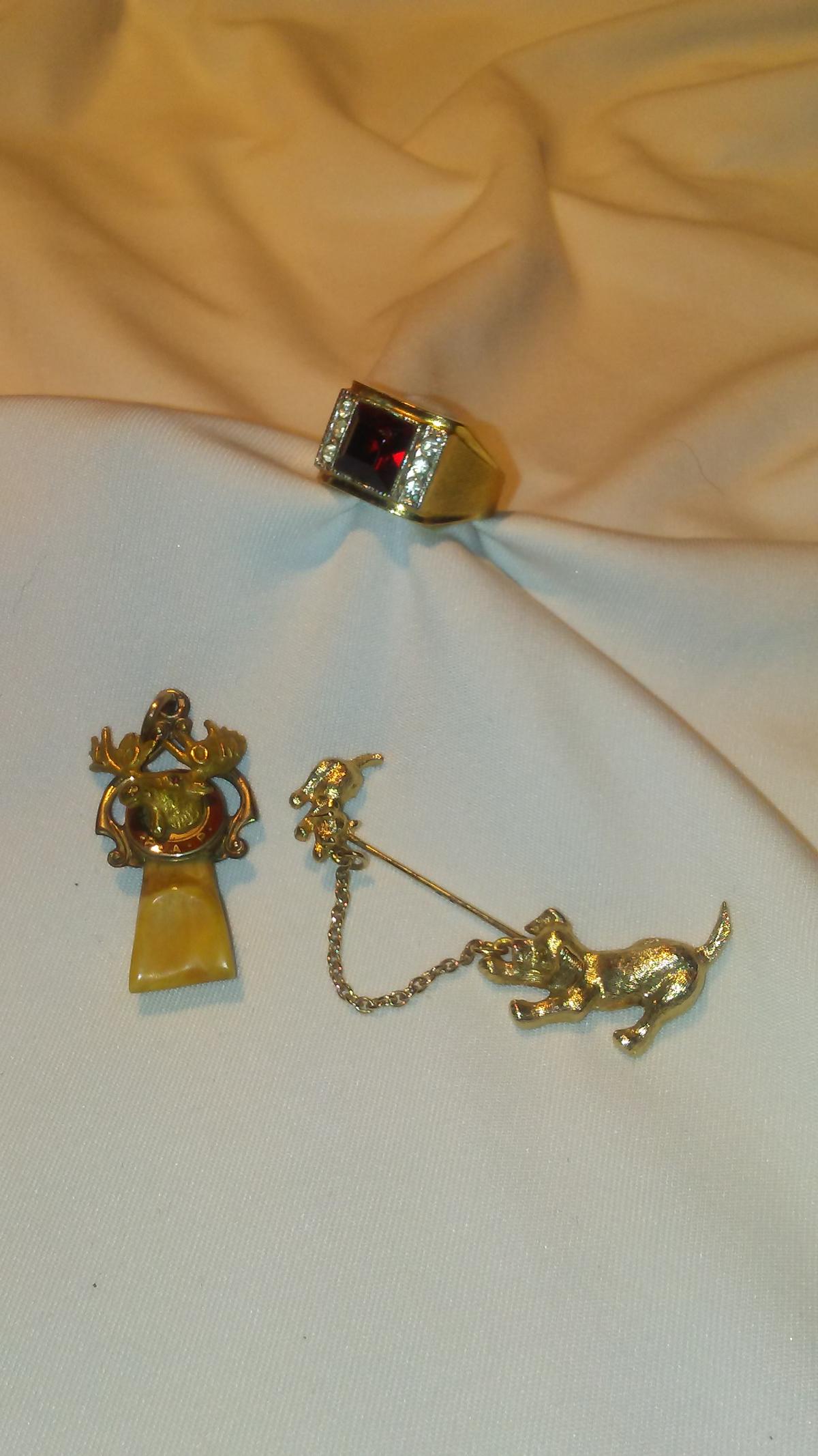 Lot of 3 Vintage Men's Jewelry Assortment