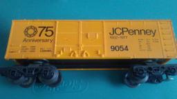 K-Line 2319 X-mas Engine and Lionel JC Penney Boxcar and Caboose