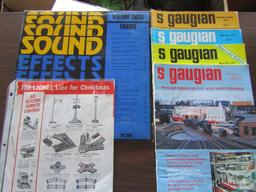 Lot of 6, 4 S. Gaugian 1979 Magazines, Sound Effects Album, Lionel Line for Christmas