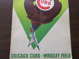 1958 Official Cubs vs Pirates Program, in Excellent Condition