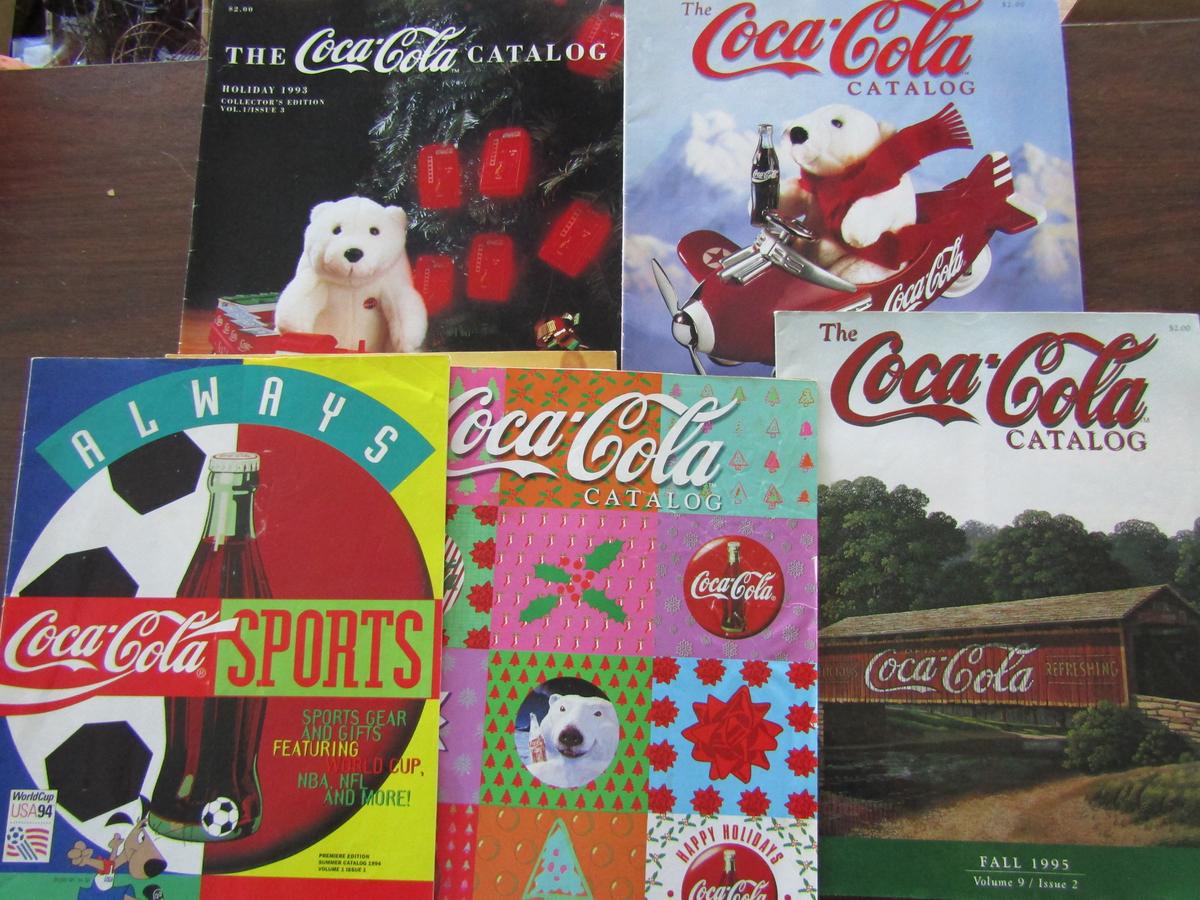 Lot of Coca Cola Catalogs, 1993-94, 1995