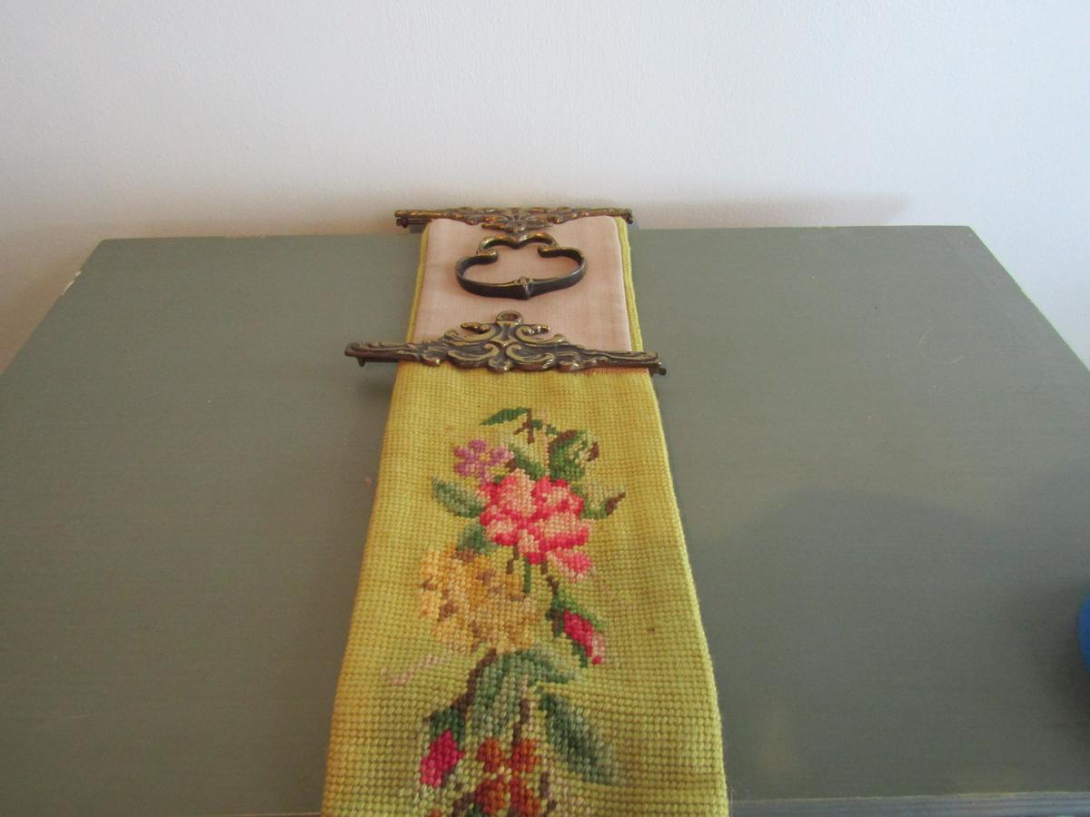 Victorian Brass, Needlepoint Door Hanger