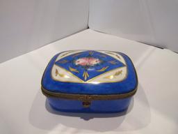 Victorian Porcelian Trinket Box, France