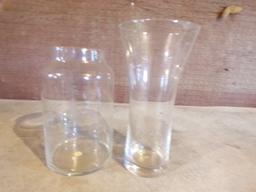 2 PRINCESS HOUSE CRYSTAL vases