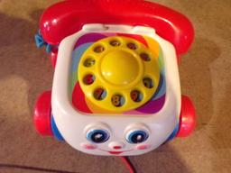 lot of 2 Fisher Price Play Phones 1 Musical