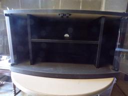 Black TV stand