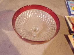 4 Decorative Glass Dishes