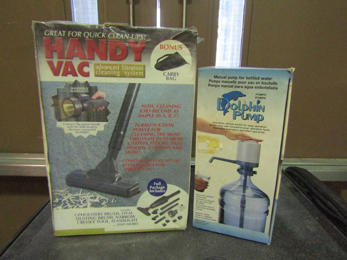 Dolphin Pump and Handy Vac, in Original Boxes