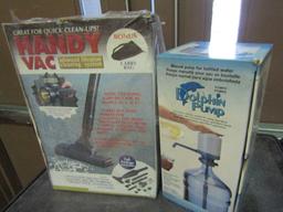 Dolphin Pump and Handy Vac, in Original Boxes