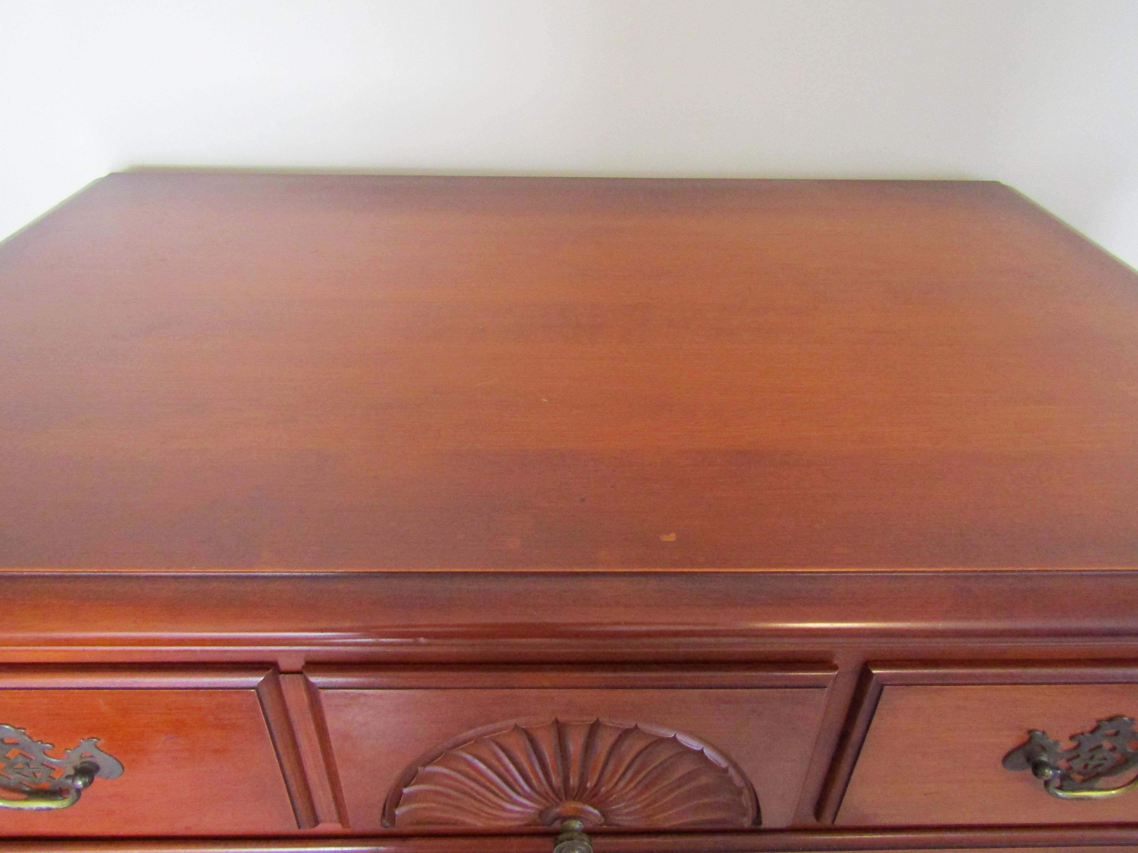 Vintage Dresser, 5 Drawer, Dovetail, Cherry Look, 47 x 34 x 21"
