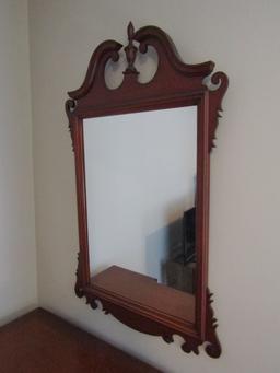 Vintage Wood Frame Mirror, Matches Desk not included