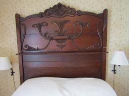 Antique Complete Wood Bed, Krug Bros & Co., #530