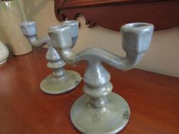 1930 Weller Ware Candlestick Set, unmarked