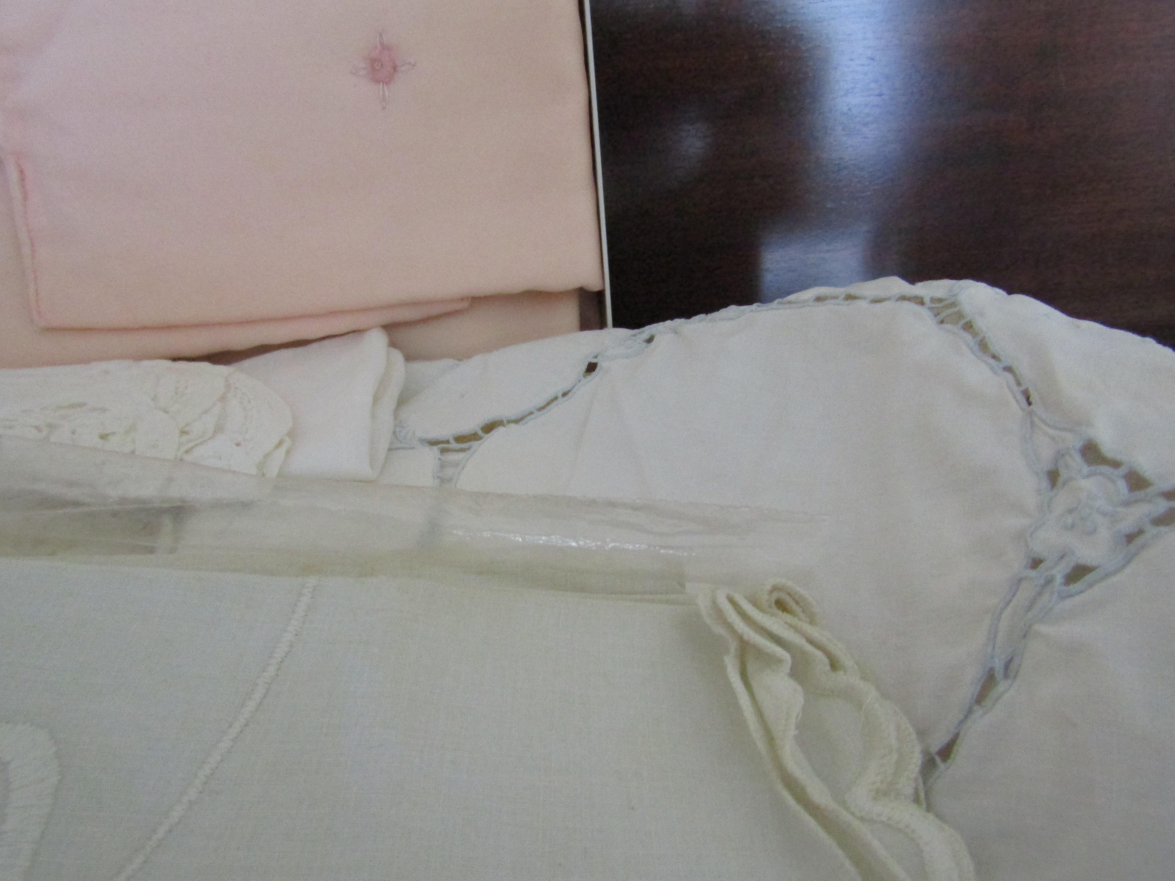 Vintage Linen, Pink Set by J.N. Adam Co.