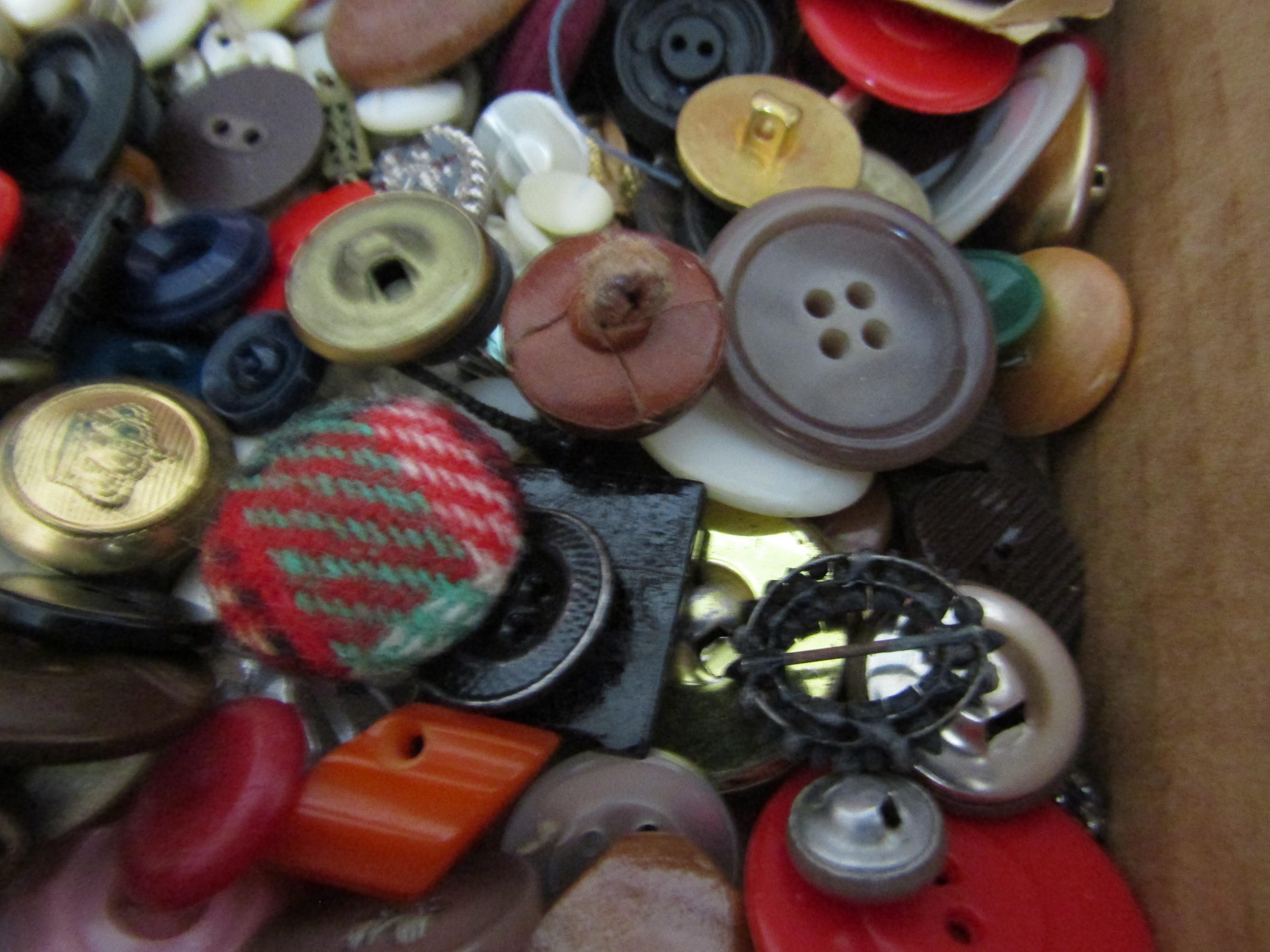 Huge Lot of Old Buttons