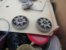 Huge Lot of Old Buttons