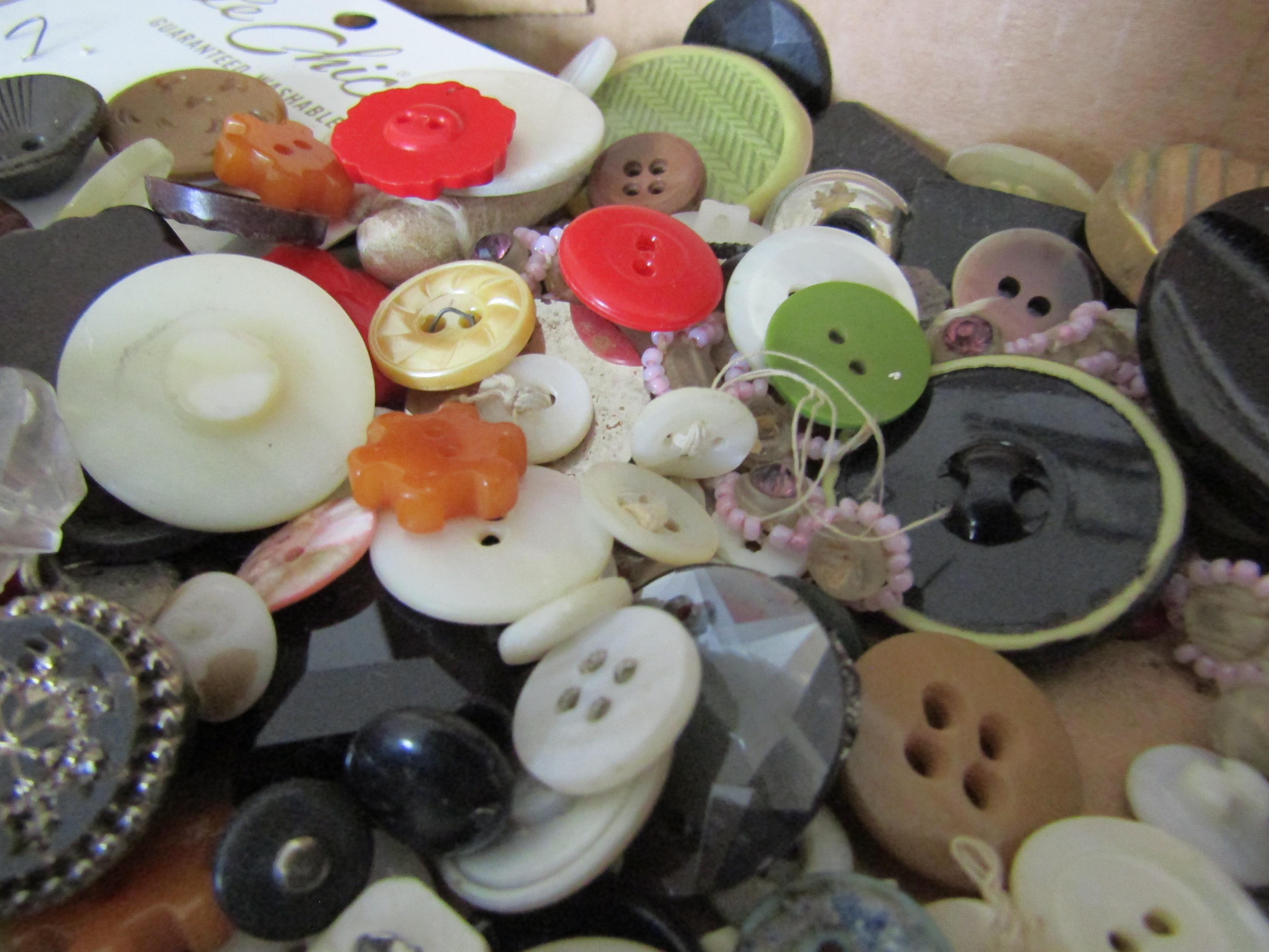 Huge Lot of Old Buttons