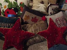 Vintage Fall/Holiday Throw Pillows