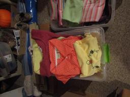 Lot of Vintage Clothes, Summer and Winter Shirts, Summer Pants, 3 Tubs