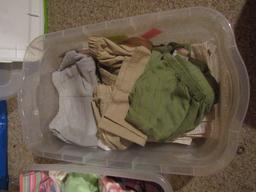 Lot of Vintage Clothes, Summer and Winter Shirts, Summer Pants, 3 Tubs