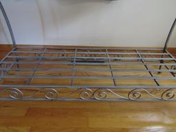 Metal and Wicker Sofa Table, Matches Lots 2 and 4, Like New