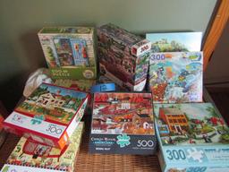 Lot of 10 Vintage Puzzles, Stouffer, Wysocki, Heronim