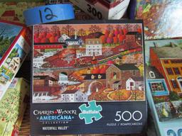 Lot of 10 Vintage Puzzles, Stouffer, Wysocki, Heronim