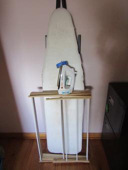 Vintage Ironing Board, Panasonic Iron, Drying Rack