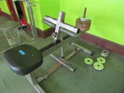 Seated Calf Press Exercise Machine