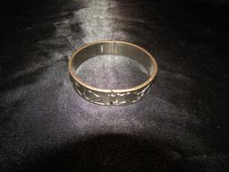 Vintage Coach Hinged Bangle Bracelet