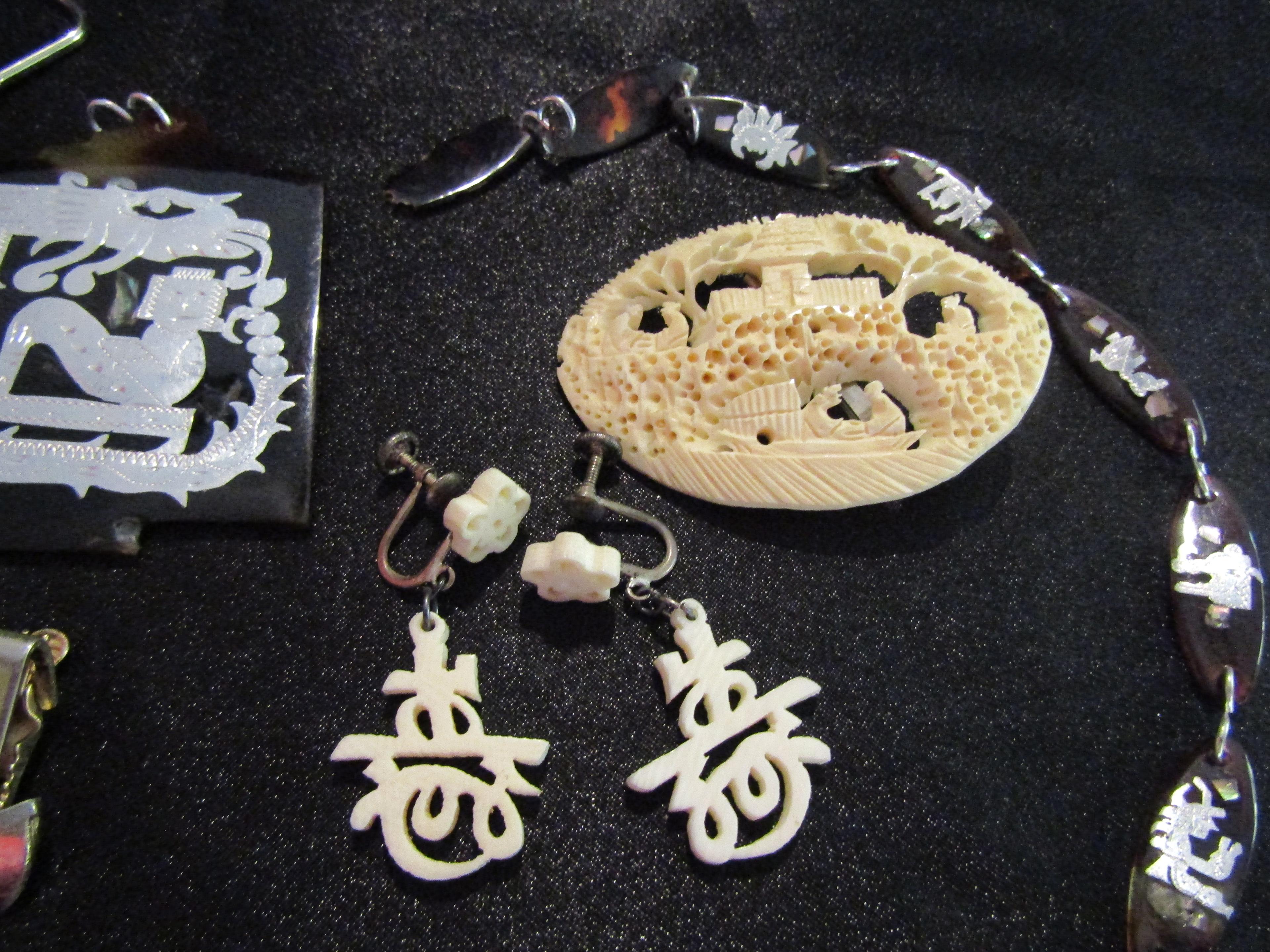 Vintage Asian Inspired Jewelry Lot